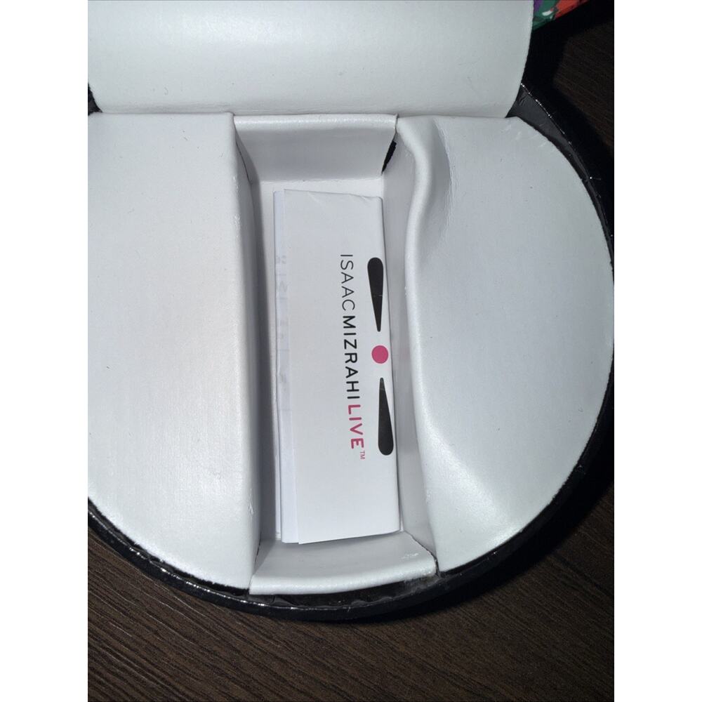 Isaac Mizrahi Quartz Watch Women 30m Black Ceramic Flower Bezel Need New Battery - Picture 4 of 7